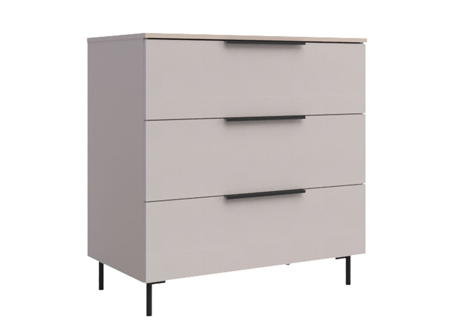 komod-900-roza-bezhevyj-soft-dsv-mebel Комод «Роза» Бежевый Софт 90 см — изображение 1