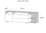 Комод «Ланс» К202 Белый — изображение 2