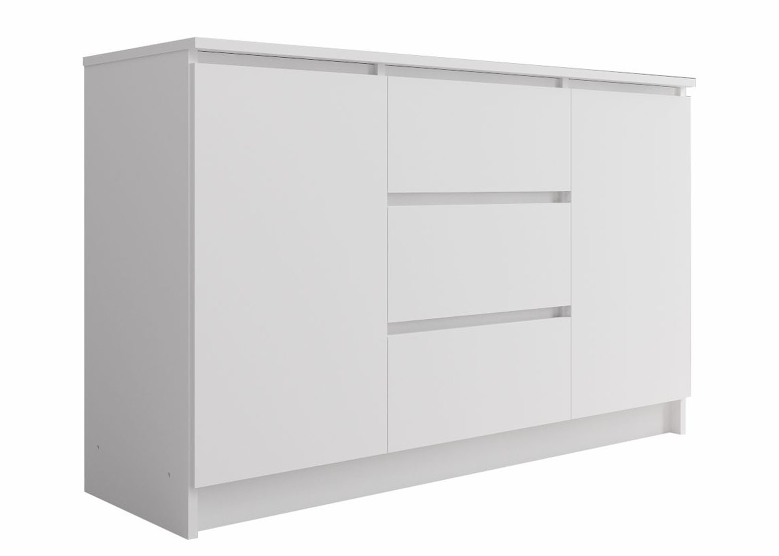 komod-mori-3-yashhika-2-stvorki-belyj-mk-1200.3-dsv Комод 3 ящика 2 створки «Мори» Белый — изображение 1