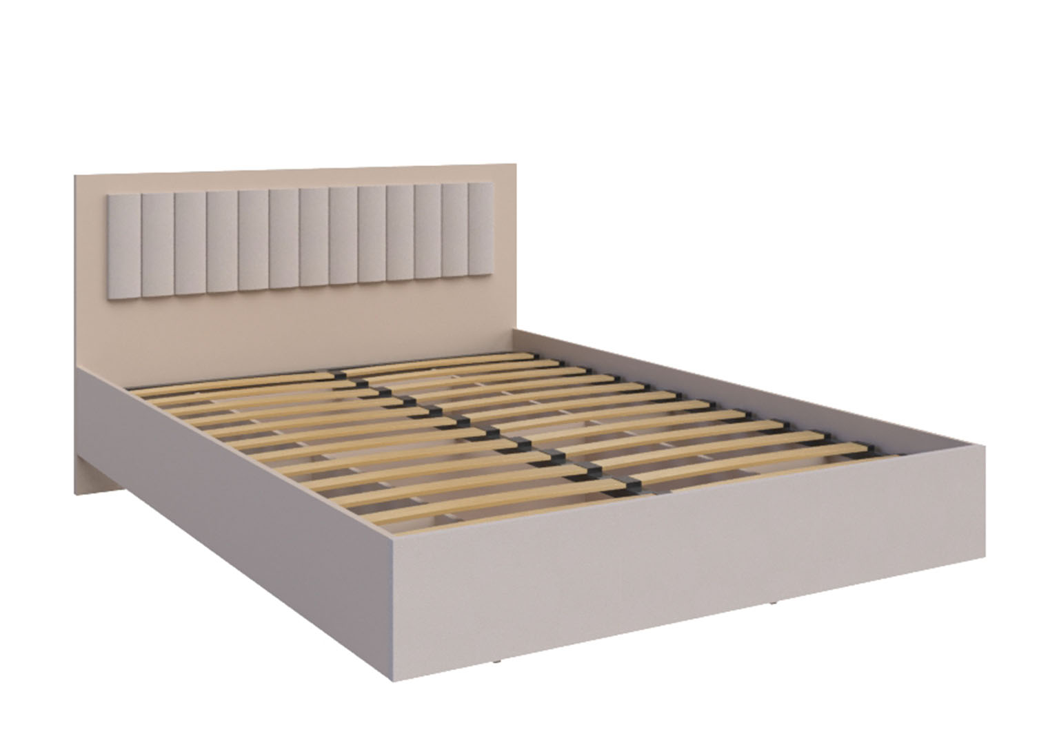 krovat-1.4-m-roza-bezhevyj-soft-dsv-mebel Кровать «Роза» Бежевый Софт 140 см — изображение 1