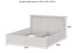 Кровать двуспальная «Гамма 20» 160 см — изображение 4