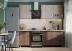 Кухня «Розалия» со столешницей Ясень Шимо светлый / тёмный 170 см