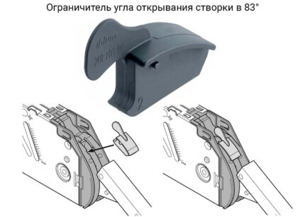 Ограничитель угла открывания 83 градуса