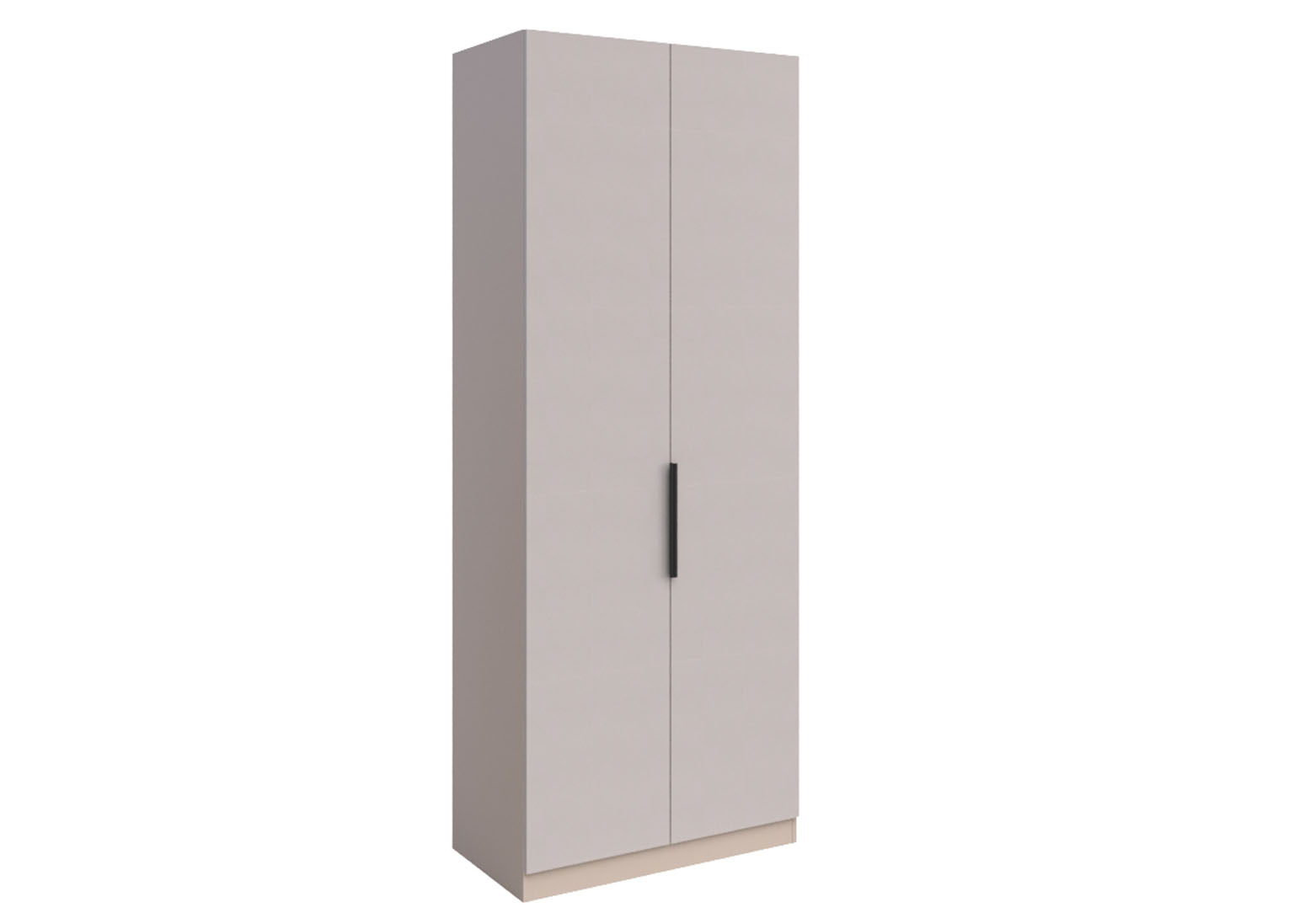 shkaf-dvuhstvorchatyj-900-roza-bezhevyj-soft-dsv-mebel Шкаф двухстворчатый «Роза» Бежевый Софт 90 см — изображение 1