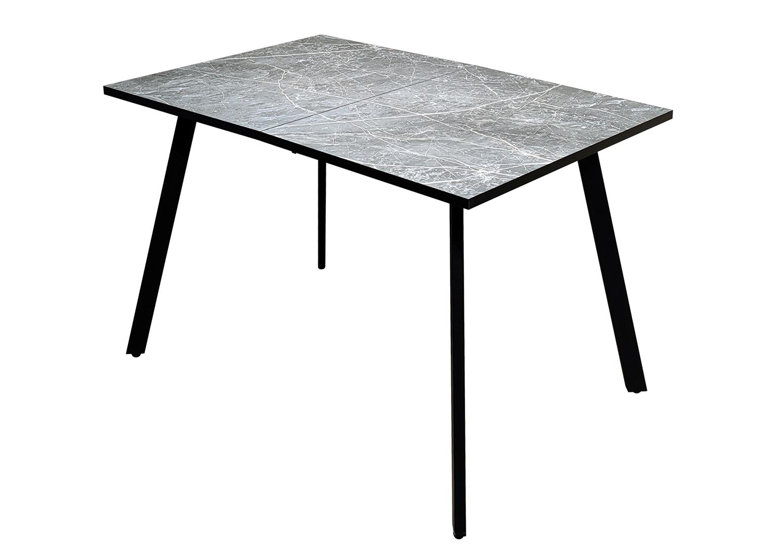stol-saen-17-loft-1200h800-razdvizhnoj-chyornyj-muar-mehanizm-babochka-500-pryamougolnyj-plastik-faerstoun-kromka-chyornyj-rust Стол кухонный Саен 17 Чёрный / Фаерстоун 120х80 см — изображение 1