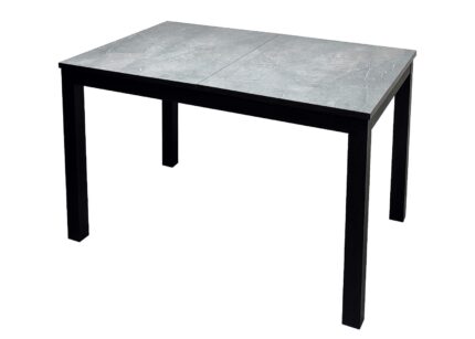 Стол кухонный Саен 30 Чёрный / Каспий срез камня 120х80 см